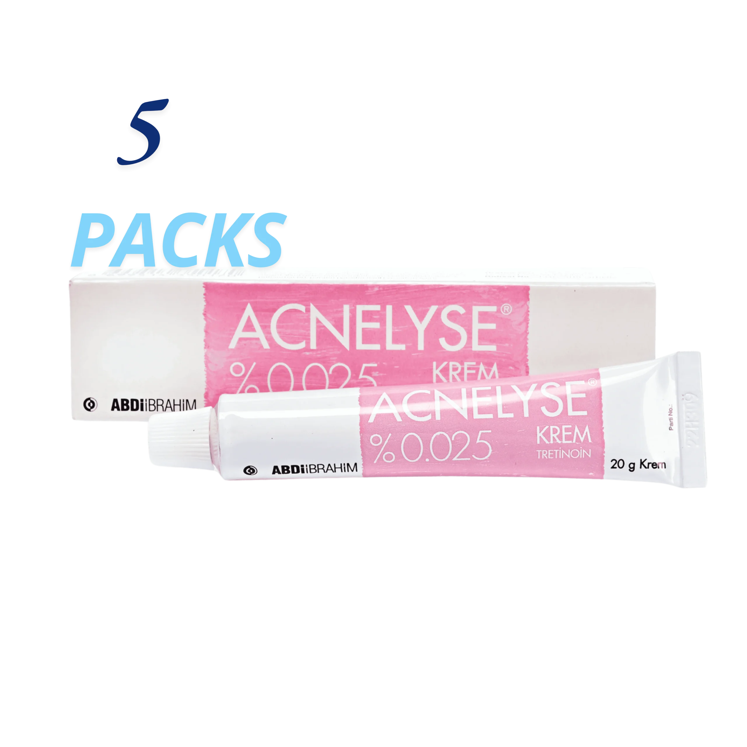 Acnelyse-cream -tretinoin-0.025%-acne-anti-wrinkle-5-packs